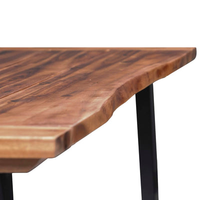 Dealsmate  Dining Table Solid Acacia Wood 180x90 cm