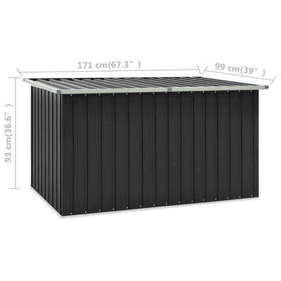 Dealsmate  Garden Storage Box Anthracite 171x99x93 cm