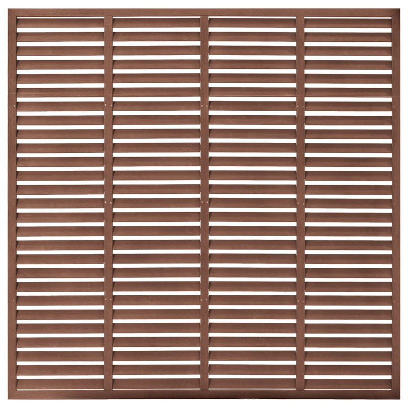 Dealsmate  Louver Fence WPC 170x170 cm Brown