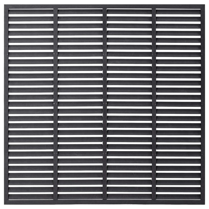 Dealsmate  Louver Fence WPC 170x170 cm Grey