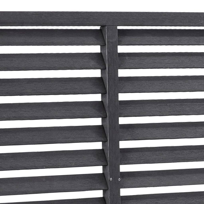 Dealsmate  Louver Fence WPC 170x170 cm Grey
