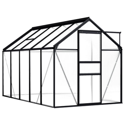 Dealsmate  Greenhouse Anthracite Aluminium 5.89 m²