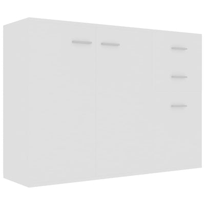 Dealsmate  Sideboard White 105x30x75 cm Engineered Wood