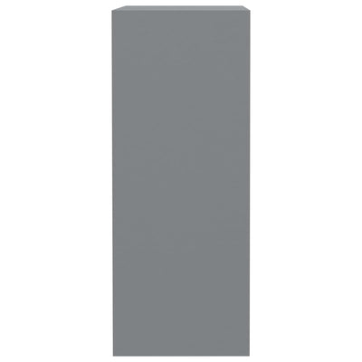 Dealsmate  2-Tier Book Cabinet Grey 40x30x76.5 cm Chipboard