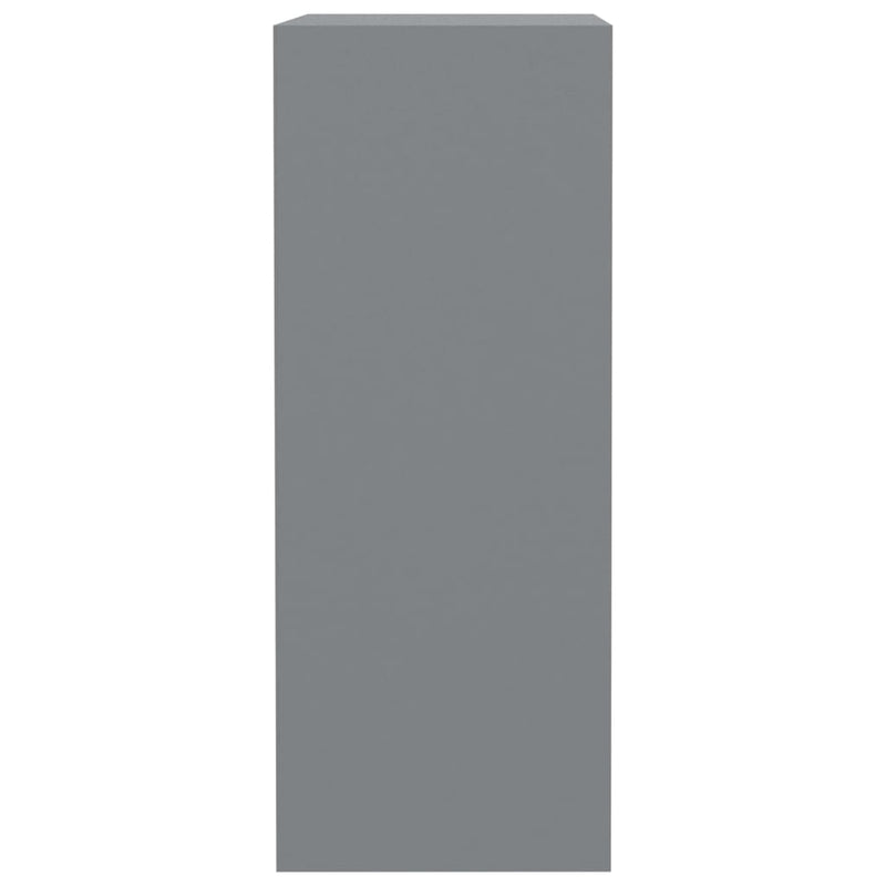 Dealsmate  2-Tier Book Cabinet Grey 40x30x76.5 cm Chipboard