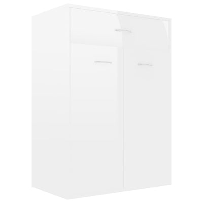 Dealsmate  Shoe Cabinet High Gloss White 60x35x84 cm Engineered Wood
