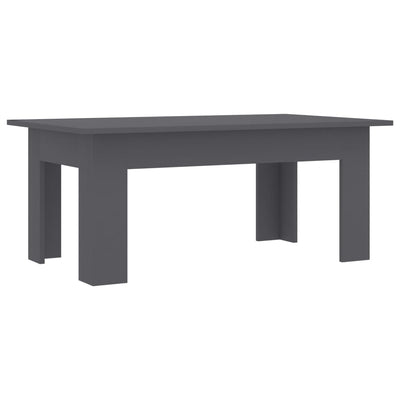 Dealsmate  Coffee Table Grey 100x60x42 cm Chipboard