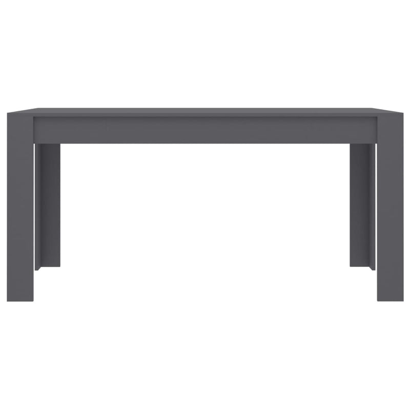 Dealsmate  Dining Table Grey 160x80x76 cm Chipboard