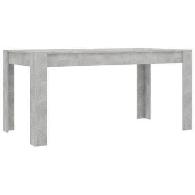 Dealsmate  Dining Table Concrete Grey 160x80x76 cm Engineered Wood