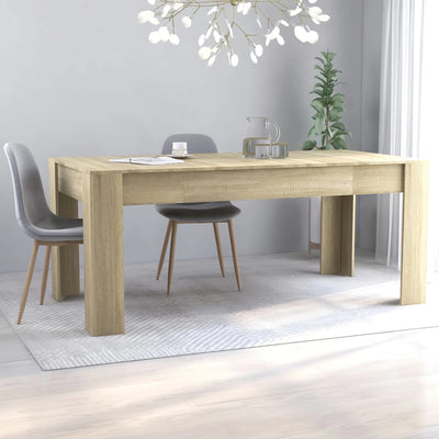 Dealsmate  Dining Table Sonoma Oak 180x90x76 cm Chipboard