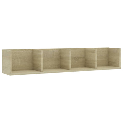 Dealsmate  CD Wall Shelf Sonoma Oak 100x18x18 cm Chipboard