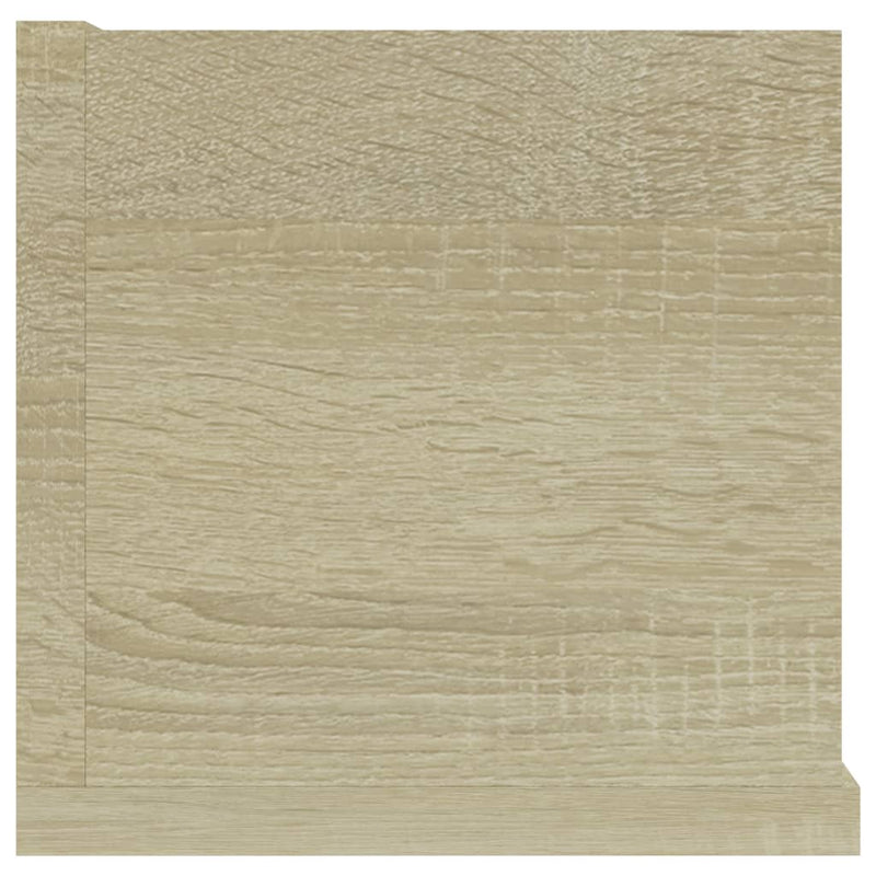 Dealsmate  CD Wall Shelf Sonoma Oak 100x18x18 cm Chipboard