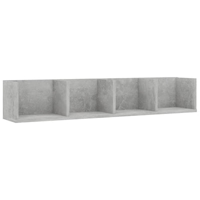 Dealsmate  CD Wall Shelf Concrete Grey 100x18x18 cm Chipboard