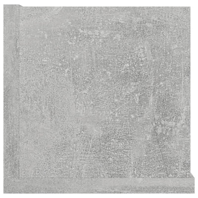 Dealsmate  CD Wall Shelf Concrete Grey 100x18x18 cm Chipboard