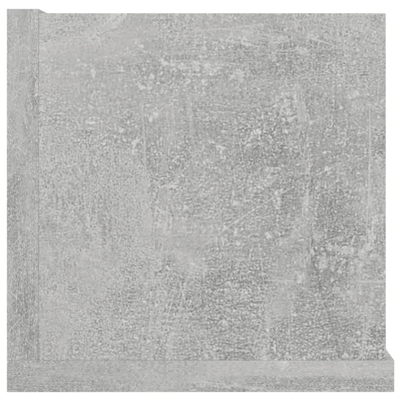 Dealsmate  CD Wall Shelf Concrete Grey 100x18x18 cm Chipboard
