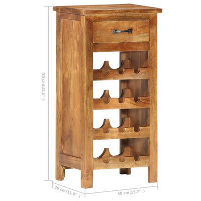 Dealsmate  Wine Cabinet 40x30x80 cm Solid Acacia Wood