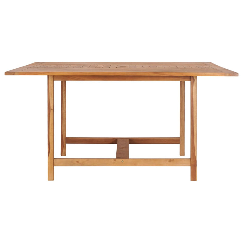 Dealsmate  Garden Table 150x150x76 cm Solid Teak Wood