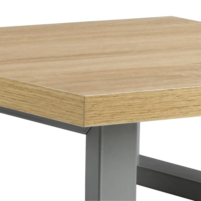 Dealsmate  Two Piece Bathroom Furniture Set Ceramic Oak