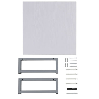 Dealsmate  Two Piece Bathroom Furniture Set Ceramic White