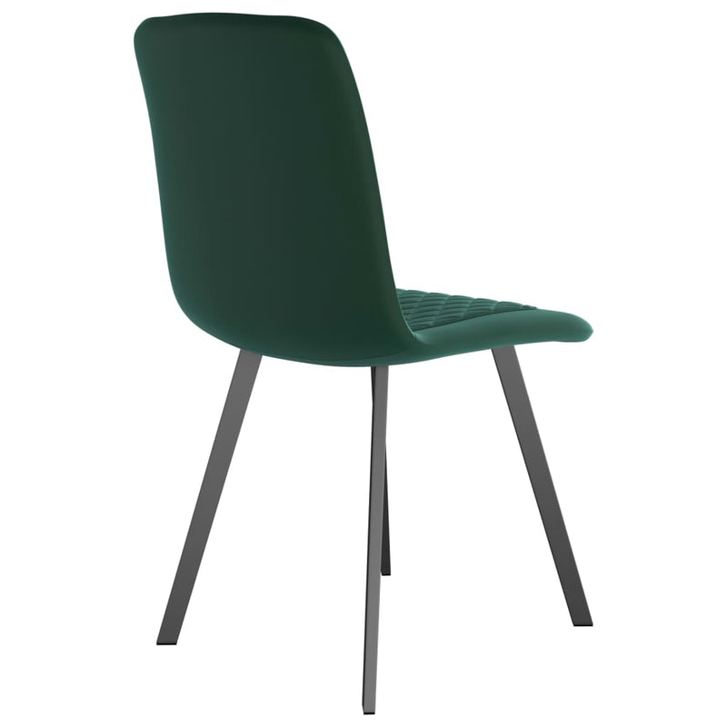 Dealsmate  Dining Chairs 4 pcs Green Velvet