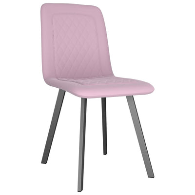 Dealsmate  Dining Chairs 4 pcs Pink Velvet