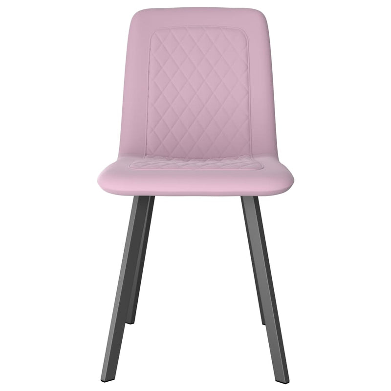 Dealsmate  Dining Chairs 4 pcs Pink Velvet