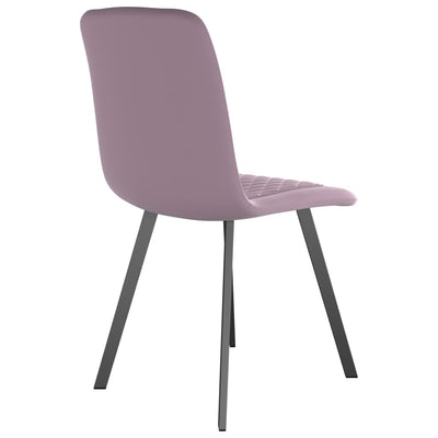 Dealsmate  Dining Chairs 4 pcs Pink Velvet