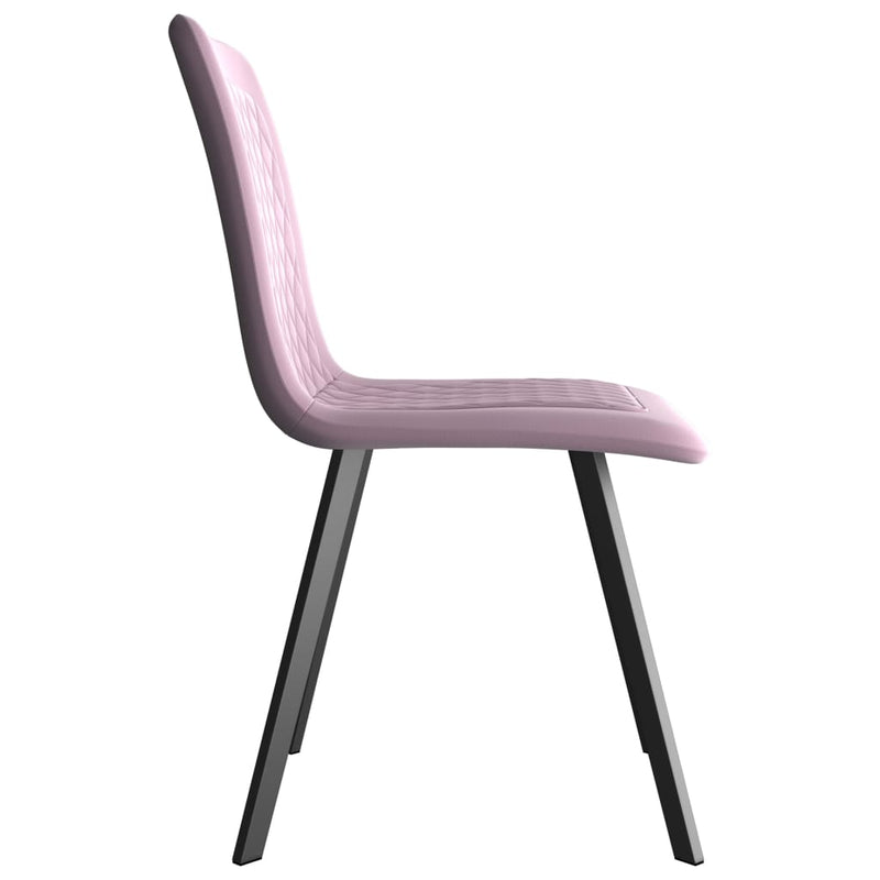Dealsmate  Dining Chairs 6 pcs Pink Velvet