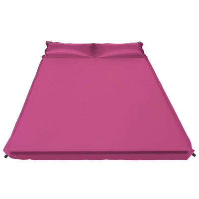 Dealsmate  Inflatable Air Mattress with Pillow 130x190 cm Pink