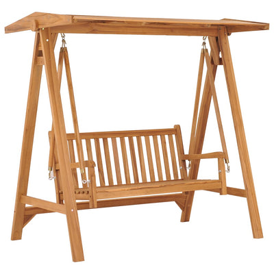 Dealsmate  Swing Bench 170 cm Solid Teak Wood