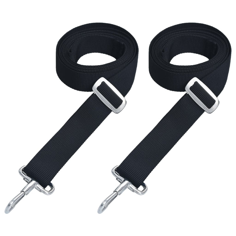 Dealsmate  Bimini Top Straps 2 pcs Fabric and Stainless Steel