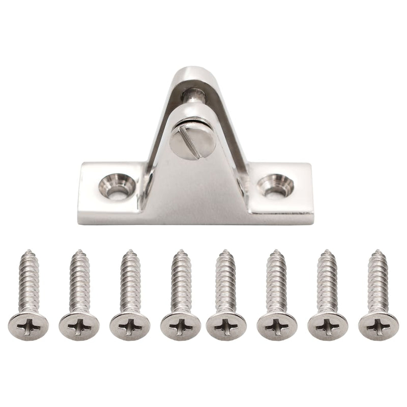 Dealsmate  Boat Deck Hinges for Bimini Top 4 pcs Stainless Steel