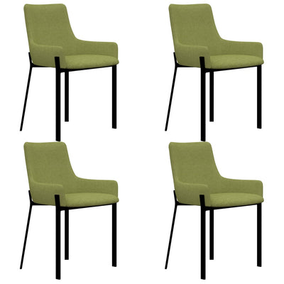 Dealsmate  Dining Chairs 4 pcs Green Fabric