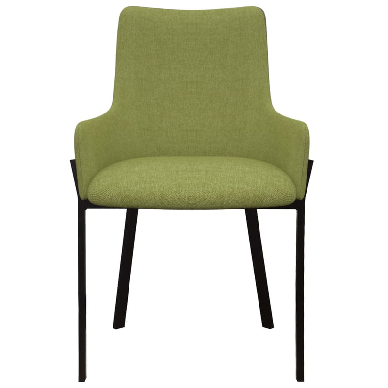 Dealsmate  Dining Chairs 4 pcs Green Fabric