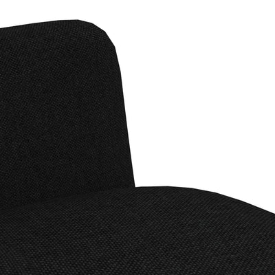 Dealsmate  Dining Chairs 4 pcs Black Fabric