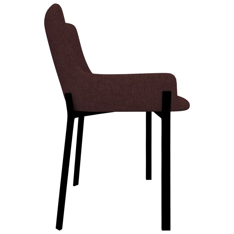 Dealsmate  Dining Chairs 4 pcs Wine Fabric