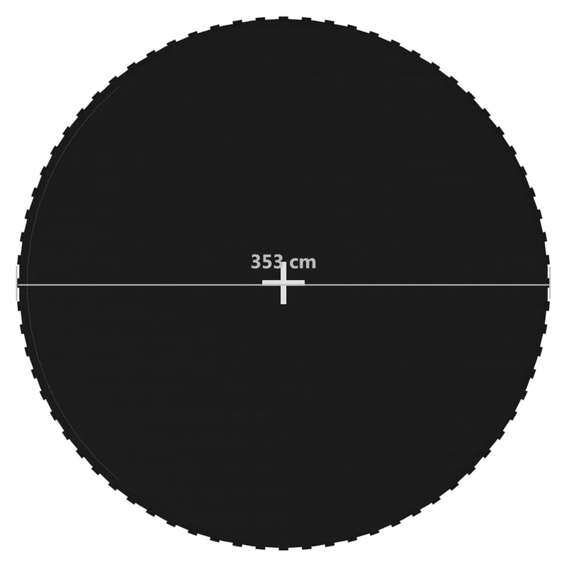 Dealsmate  Jumping Mat Fabric Black for 13 Feet/3.96 m Round Trampoline