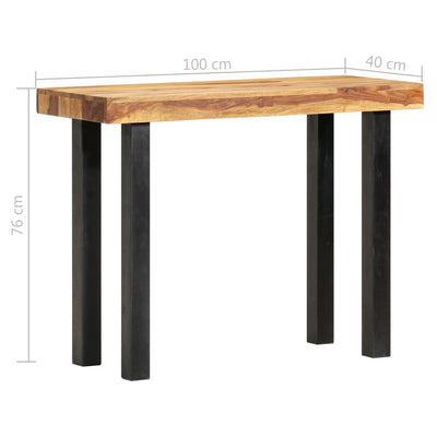 Dealsmate  Console Table 100x40x76 cm Solid Sheesham Wood