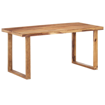 Dealsmate  Dining Table 160x80x76 cm Solid Sheesham Wood