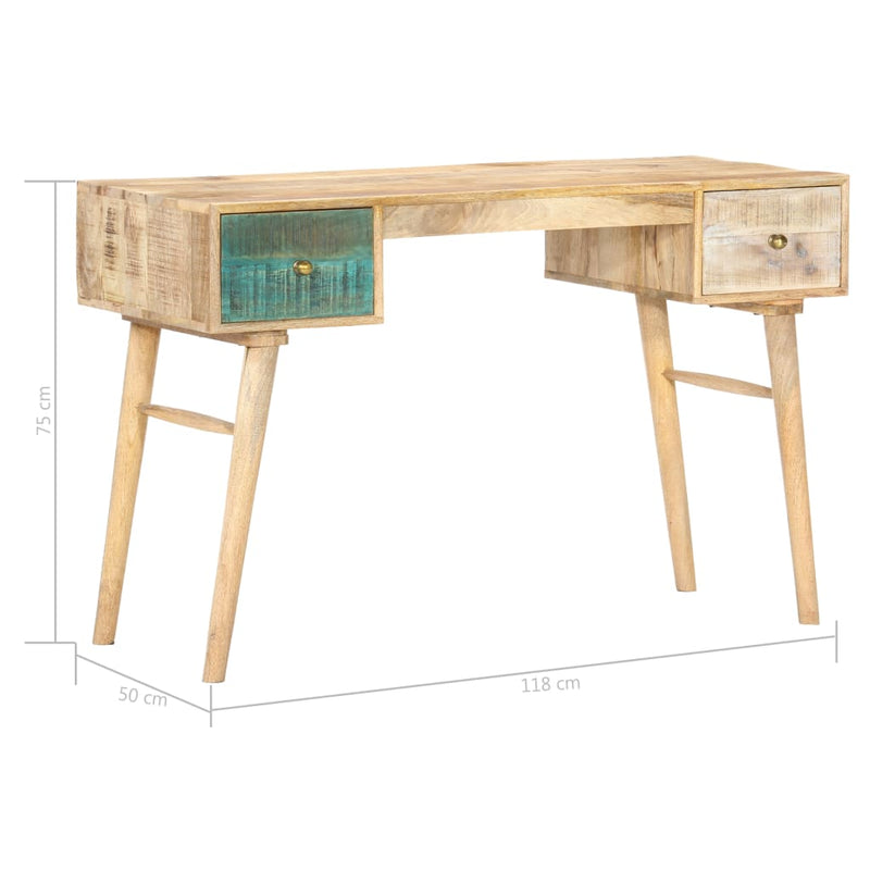 Dealsmate  Desk 118x50x75 cm Solid Mango Wood
