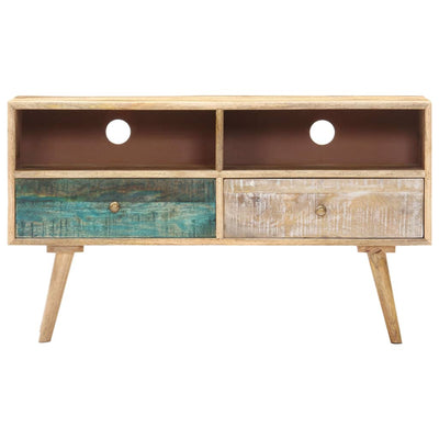 Dealsmate  TV Cabinet 88x30x50 cm Solid Mango Wood
