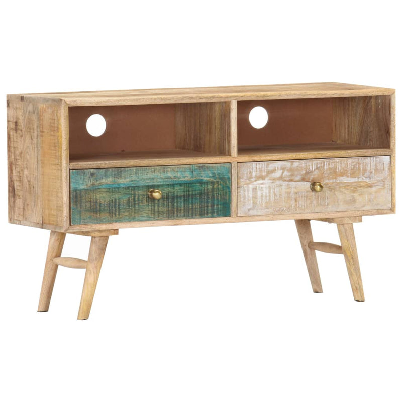 Dealsmate  TV Cabinet 88x30x50 cm Solid Mango Wood
