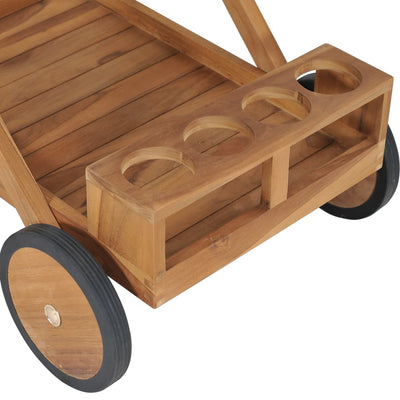 Dealsmate  Tea Trolley Solid Teak Wood