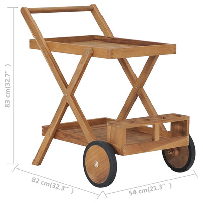 Dealsmate  Tea Trolley Solid Teak Wood