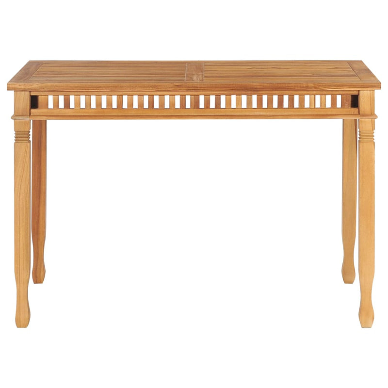 Dealsmate  Garden Dining Table 120x65x80 cm Solid Teak Wood