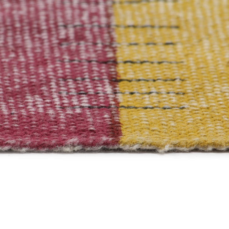 Dealsmate  Handwoven Kilim Rug Cotton 120x180 cm Printed Multicolour