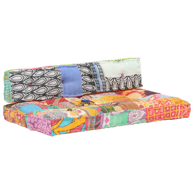 Dealsmate  Pallet Sofa Cushion Multicolour Fabric Patchwork
