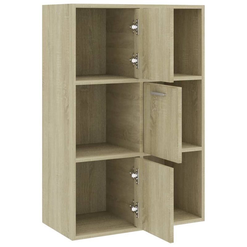 Dealsmate  Storage Cabinet Sonoma Oak 60x29.5x90 cm Chipboard