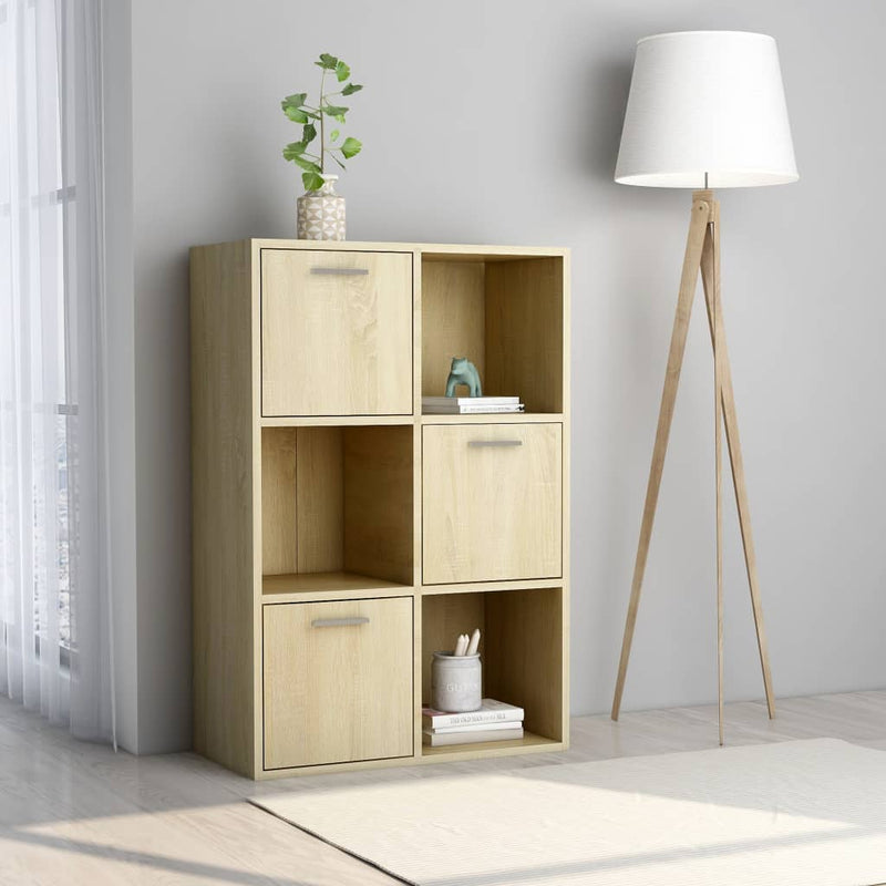 Dealsmate  Storage Cabinet Sonoma Oak 60x29.5x90 cm Chipboard