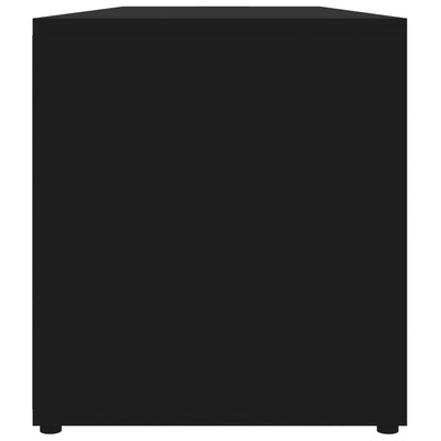 Dealsmate  TV Cabinet Black 120x34x37 cm Engineered Wood